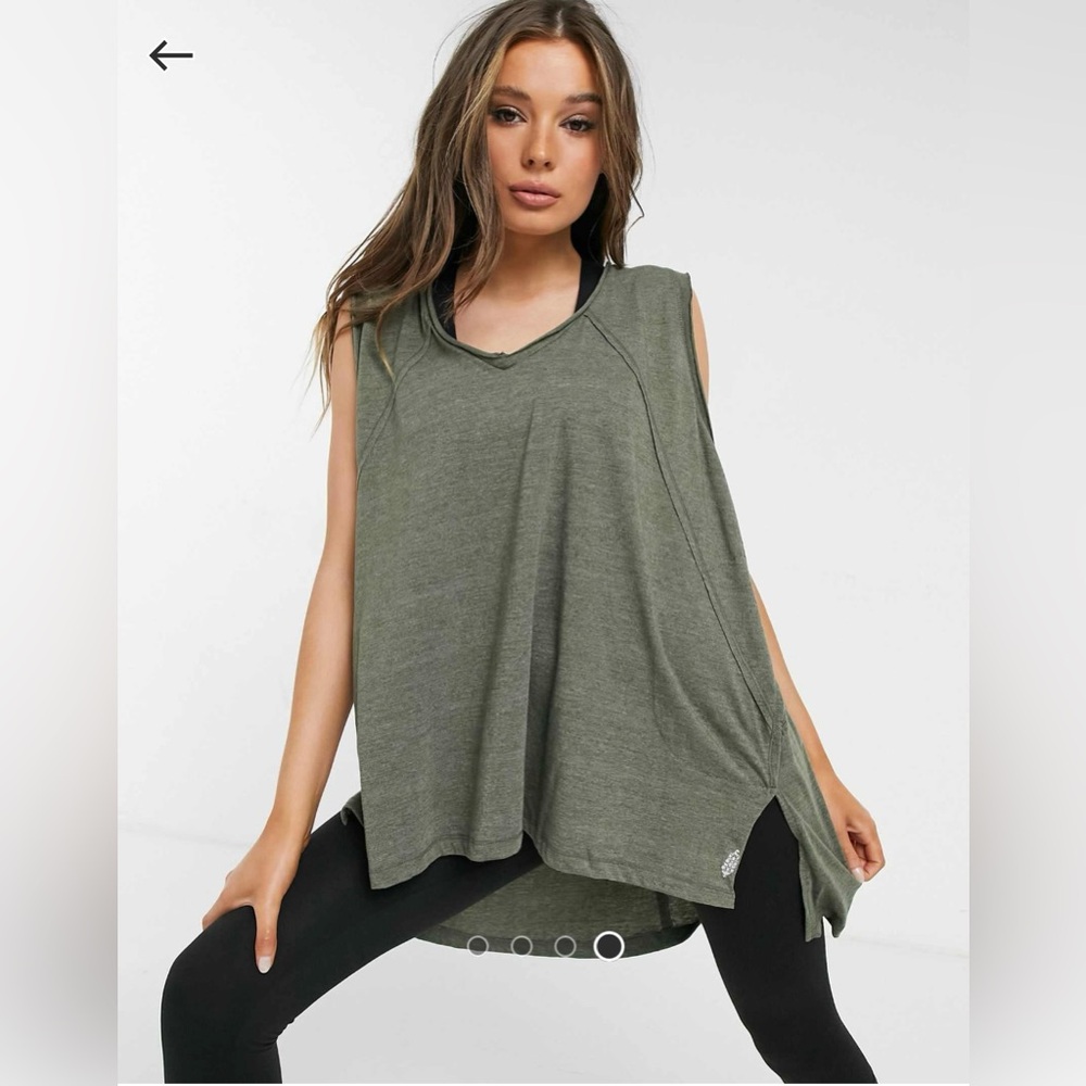 FP Movement by Free People Green Relaxed Tank Top